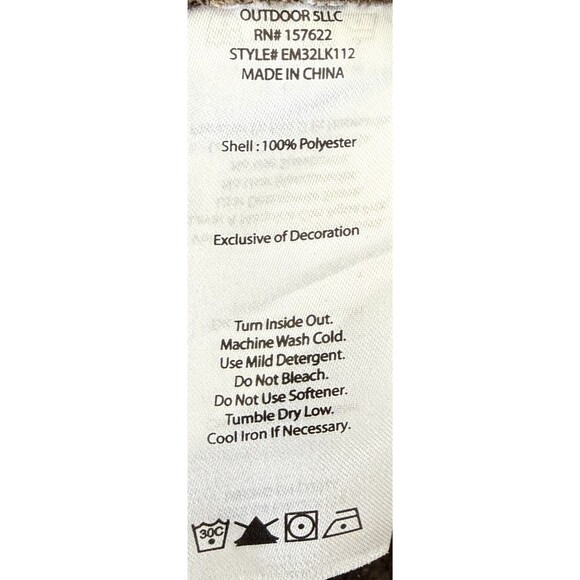 EDDIE BAUER XL Radiator Quarter Zip Fleece Lined Pullover Mock Sweater Brown - Picture 14 of 14